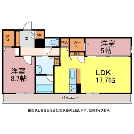 アルフラット大国の物件間取画像